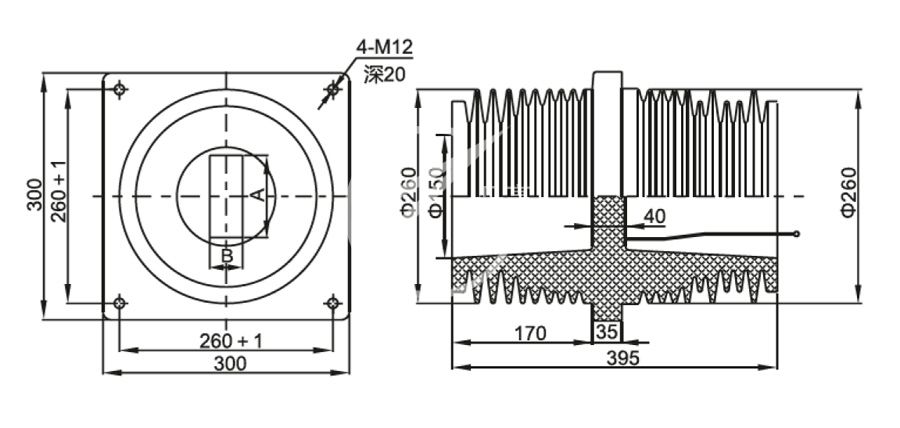 091_套管 带屏蔽网TGZ2-35W／300×300_2_第28页_KYN61-40.5kV系列.jpg