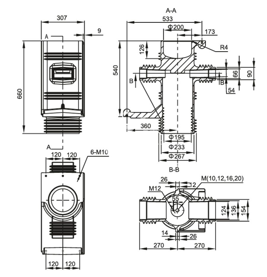104_触头盒 三通CHZ1-35／660×307_2_第33页_KYN61-40.5kV系列.jpg