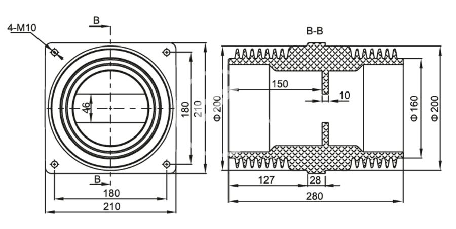 123_穿墙套管 带屏蔽TGZ1-20／210×210_2_第39页_24kV配套件系列.jpg